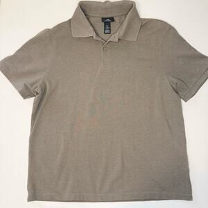 H&M Short Sleeve Polo T-shirt Taupe Mens Large